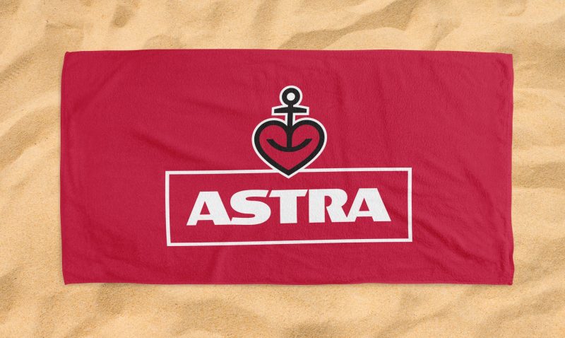 Astra beer beach towel 12