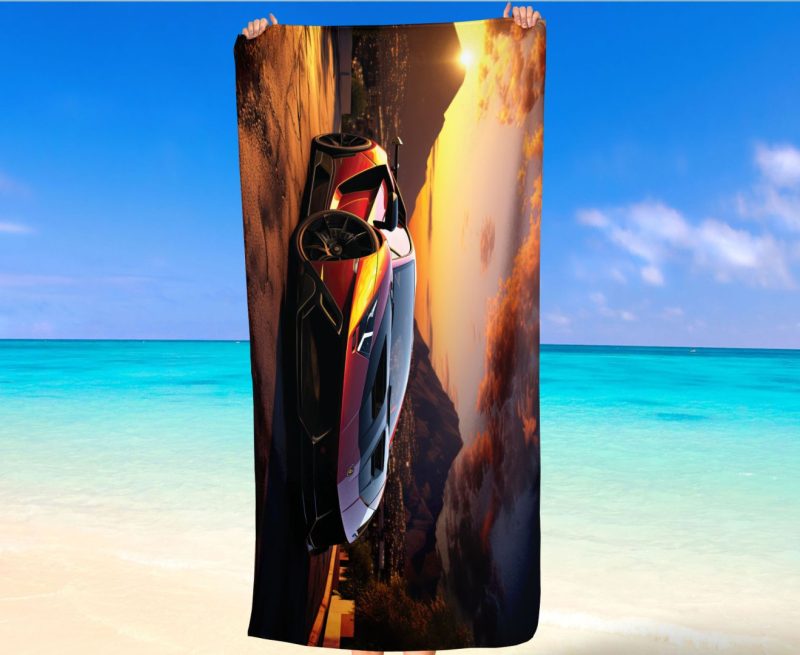 Lamborghini beach towel 2 1 jpg