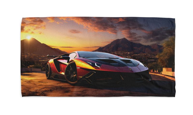 Lamborghini beach towel 3 jpg