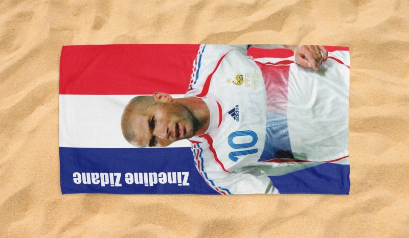Zinedine Zidane Real Madrid beach towel 1 1 jpg