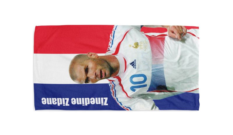 Zinedine Zidane Real Madrid beach towel 3 jpg
