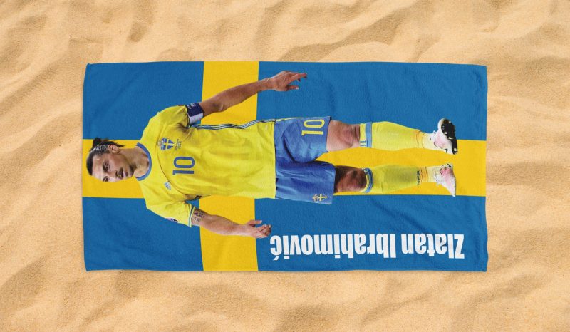 Zlatan Ibrahimovic ac milan beach towel 3 1 jpg