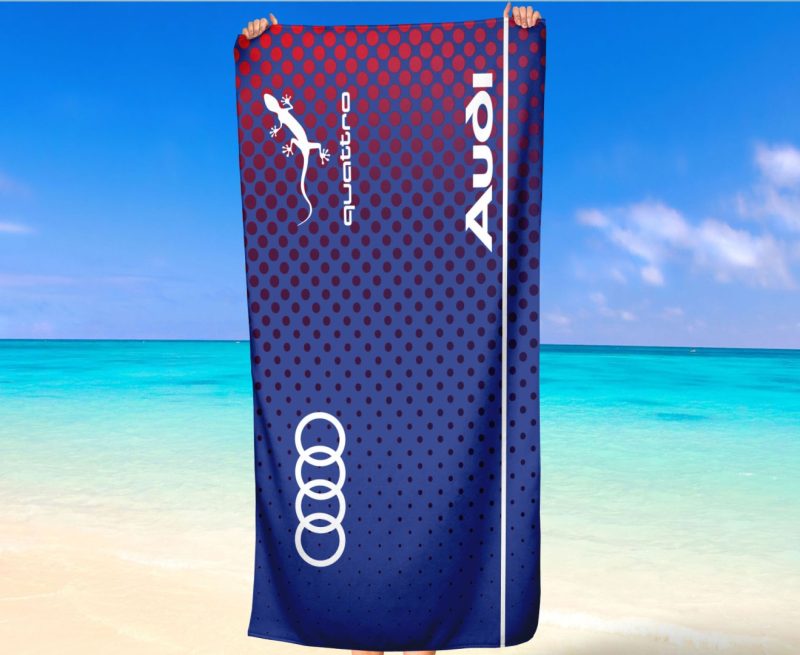 Плажна кърпа с лого Audi