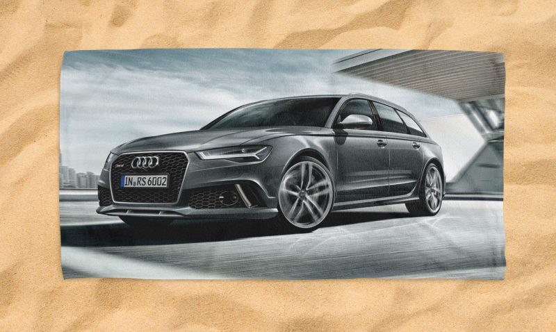 audi rs6 avnt beach towel 1