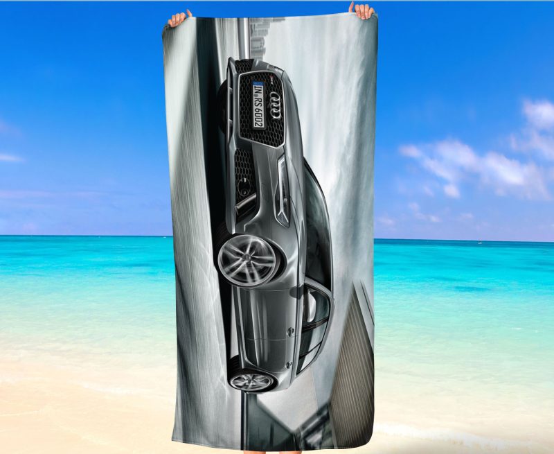 audi rs6 avnt beach towel