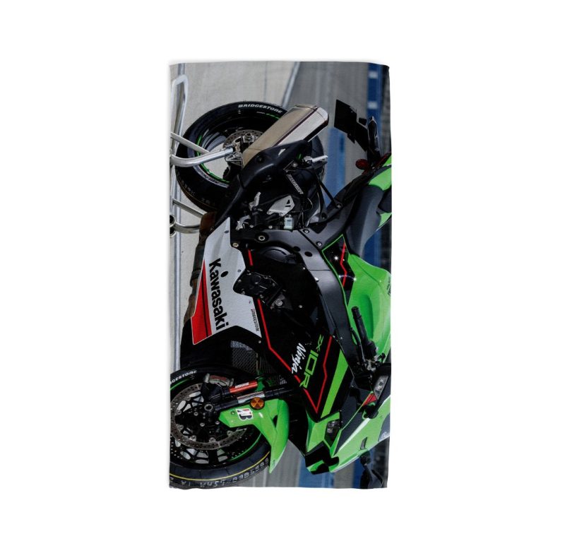 bikes Kawasaki Ninja ZX 10R beach towel 5 1 jpg