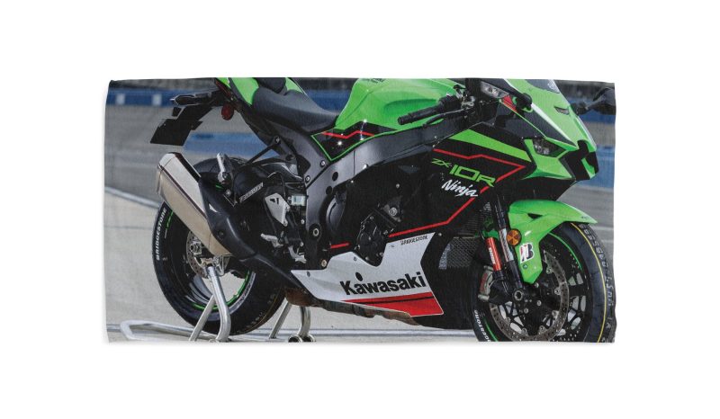 bikes Kawasaki Ninja ZX 10R beach towel 7 1 jpg