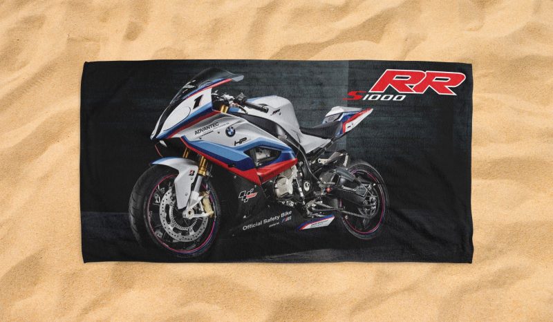 bmw s1000rr safety bike motogp beach towel 1 1 jpg