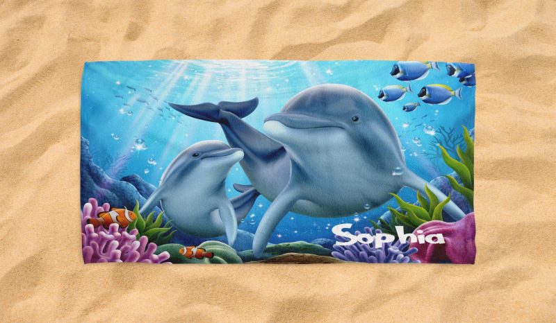 dolphin kids beach towel 1 1 jpg