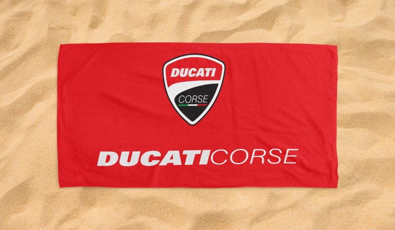 ducati corse logo beach towel 1 1 jpg