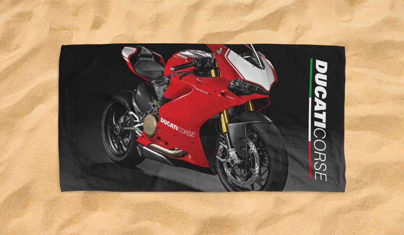 ducati corse panigale beach towel 2 1 jpg
