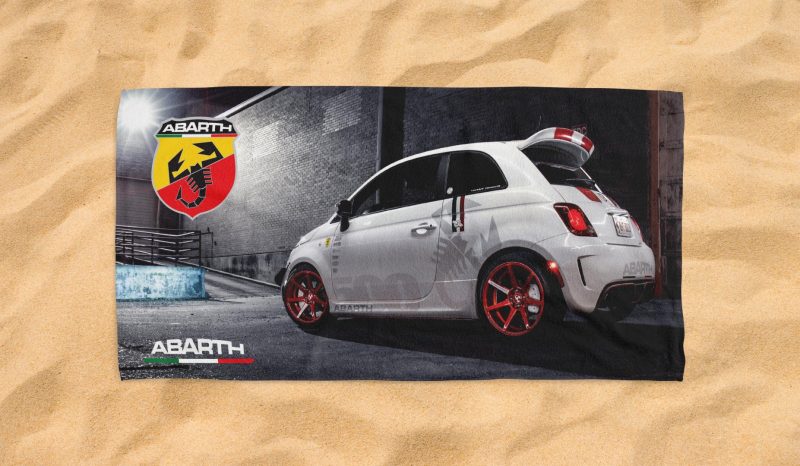 fiat abarth 500 beach towel 3 jpg