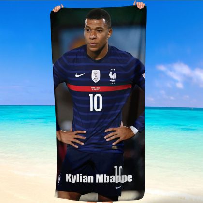 kylian mbappe paris saint germain beach towel a