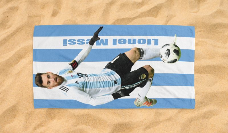 lionel messi beach towel r 1 jpg