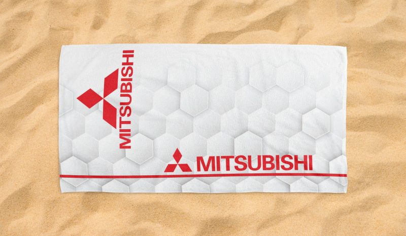 mitsibushi evo logo beach towel 2 2 jpg