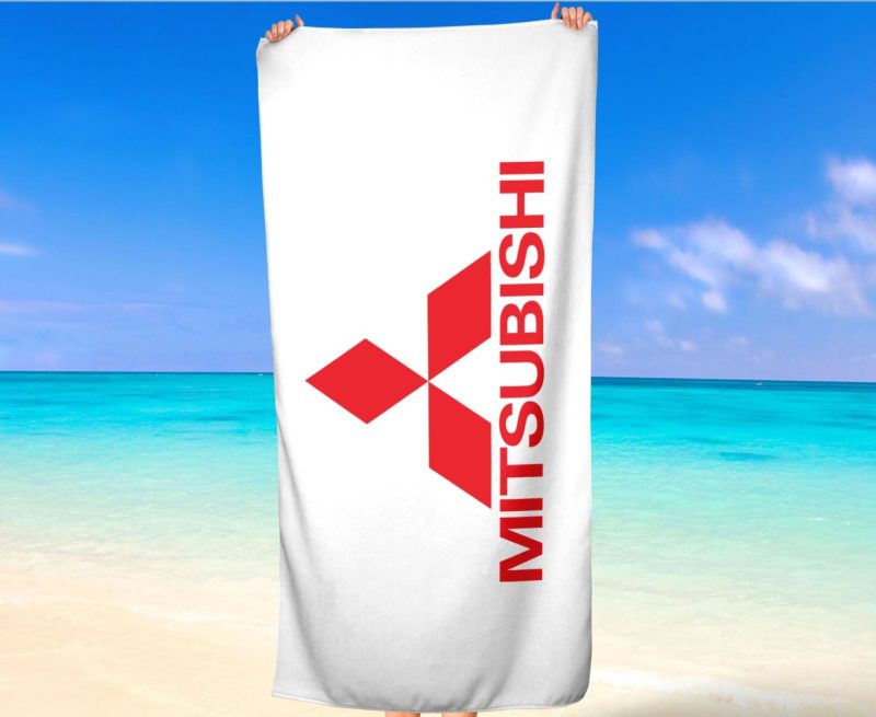 плажна кърпа с лого Mitsibushi