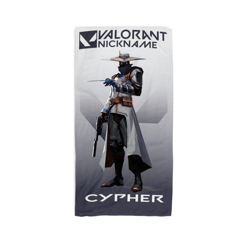 valorant Cypher beach towel 1 1 jpg
