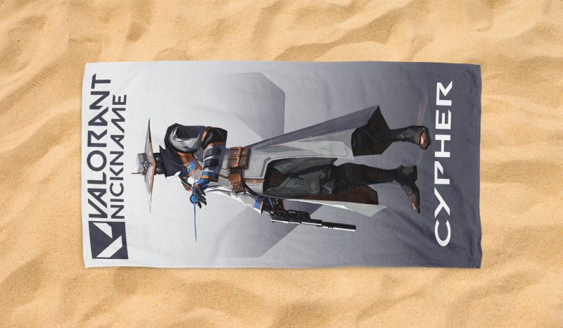 valorant Cypher beach towel 2 1 jpg