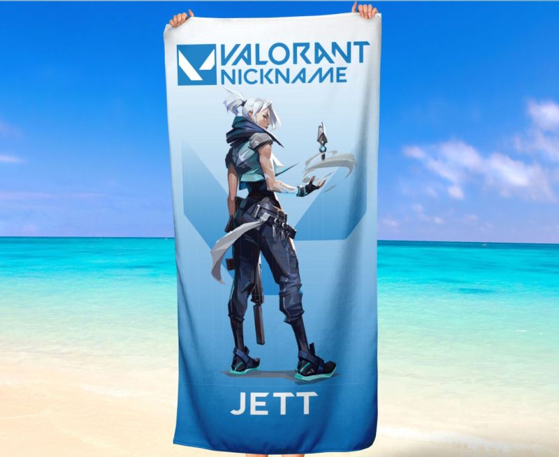 Плажна кърпа Valorant Jett