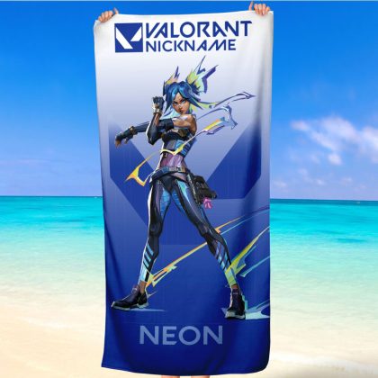 Плажна кърпа Valorant Neon