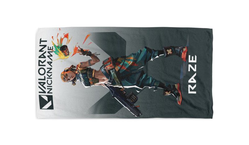 valorant agents raze beach towel 1 1 jpg