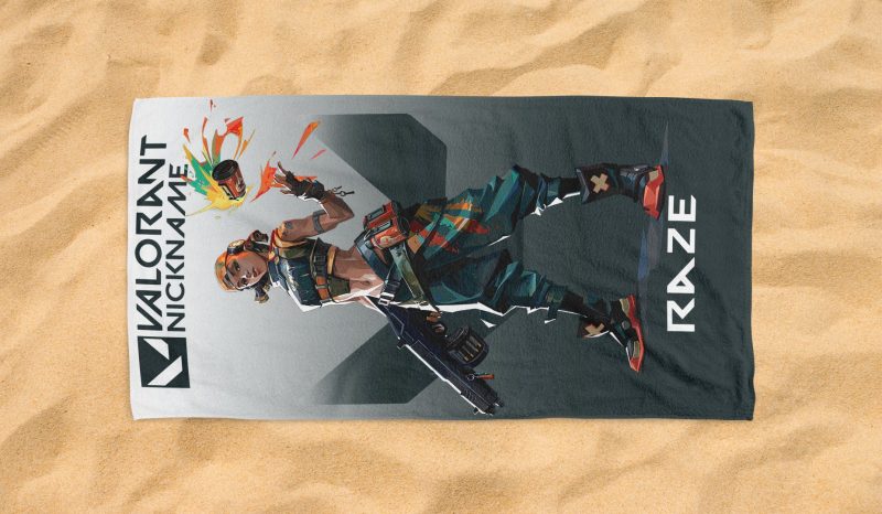 valorant agents raze beach towel 2 1 jpg