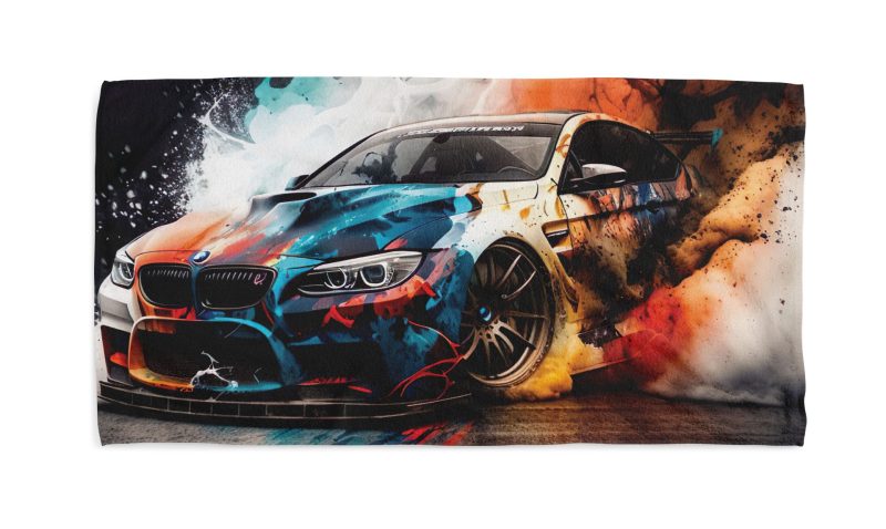 bmw beach towel