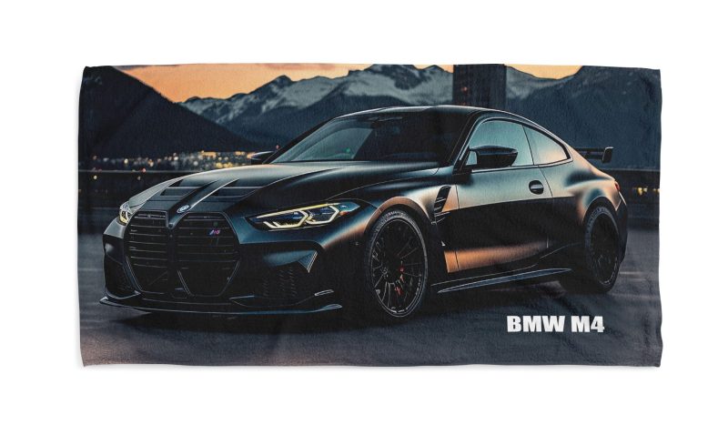 bmw m4 beach towel