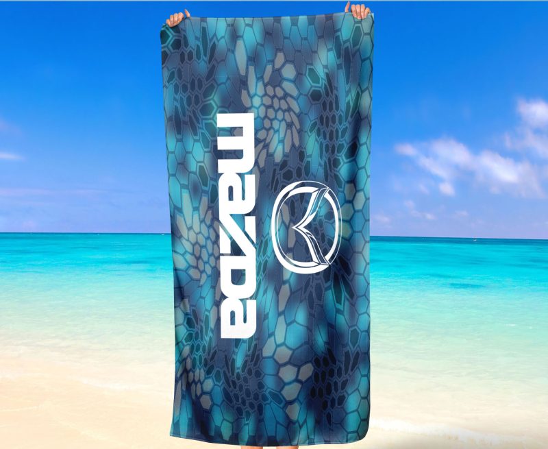 mazda logo BeachTowelc 6