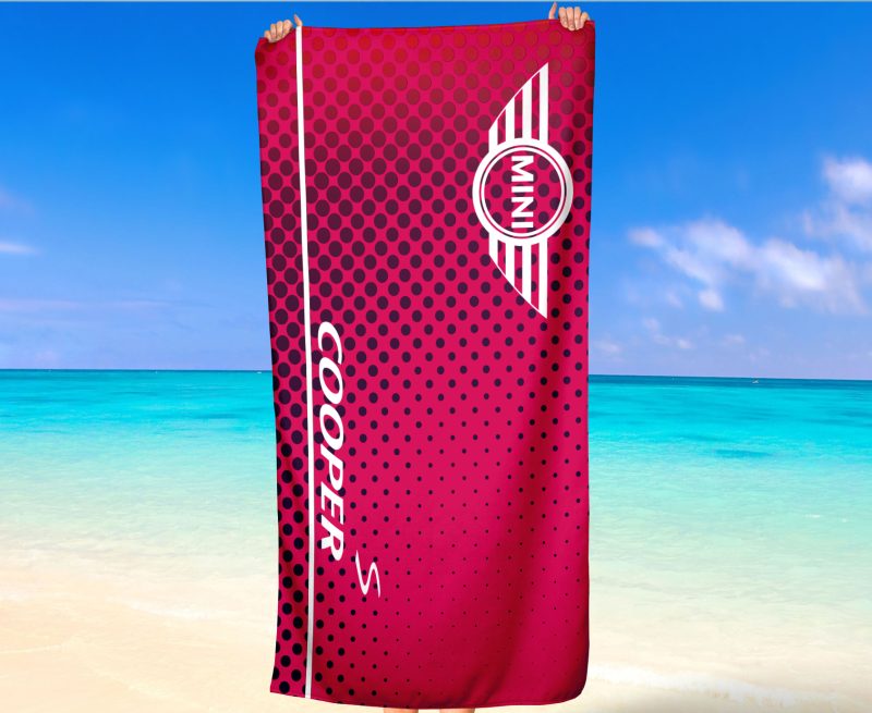 mini cooper BeachTowel